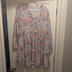 Floral Long Sleeve Dress